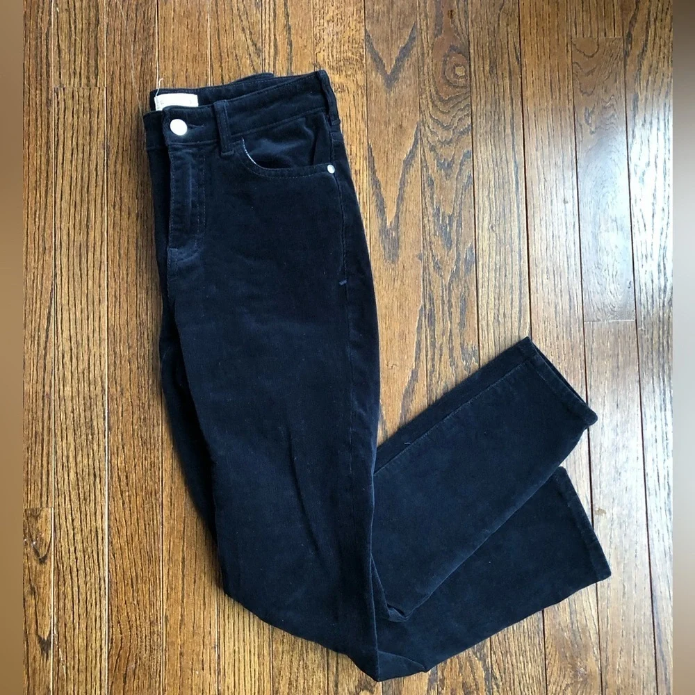 Pilcro Deep Navy Blue Corduroy High-Rise Skinny Ankle Jeans - EUC! - Picture 3 of 14